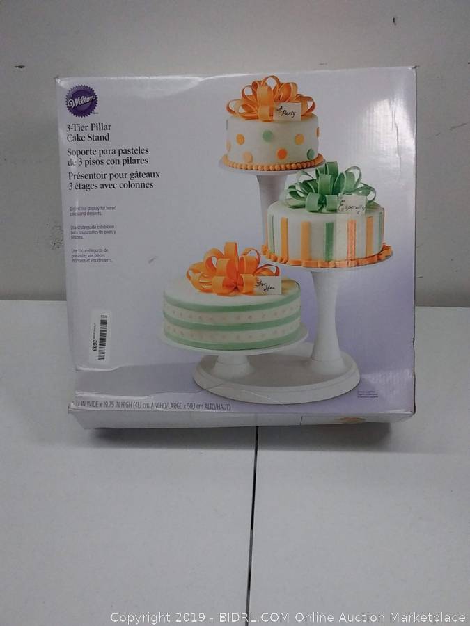 Wilton Pillar Style 3-Tier Cupcake, Dessert, and Cake Stand