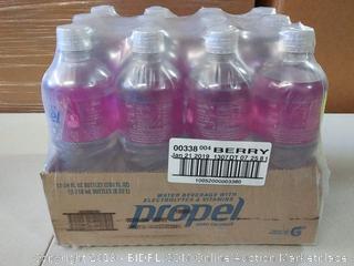 water beverage with electrolytes and vitamins Propel zero calories 12-24 FL. OZ bottles