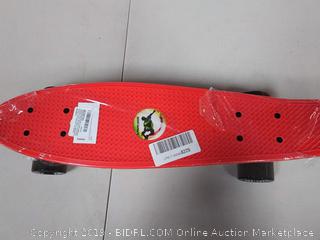 GASACIODS 22 Inch Mini Cruiser Skateboard for Kids, Youths & Beginners, Weight Limit 220 Ibs (RED)