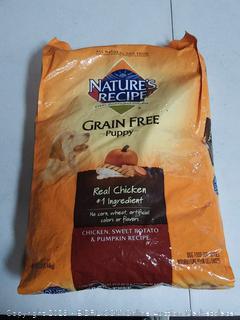 Nature's Recipe Grain Free Puppy Food, Chicken, Sweet Potato & Pumpkin Recipe Dry Dog Food, 12-Pound