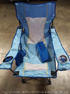 WEJOY Lightweight Compact Portable Folding Reclining Camping Beach Chair with Pillow Cup Holder Pocket Mesh Back