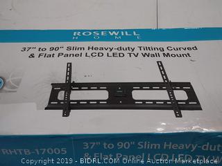 Rosewill HOME 37" to 90" Slim Heavy-duty Tilting Curved & Flat Panel LCD/LED TV Wall Mount