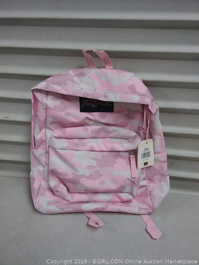 jansport pink camo backpack