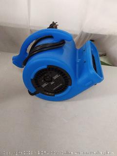 B-Air VP-25 1/4 HP 900 CFM Air Mover for Water Damage Restoration Equipment Carpet Dryer Floor Blower Fan Home and Plumbing Use, Blue