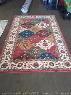 Momeni Rugs Persian Garden Collection, 100% New Zealand Wool Traditional Area Rug, 5' x 8', Multicolor
