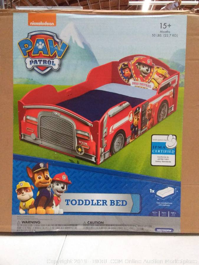 paw patrol wooden bed