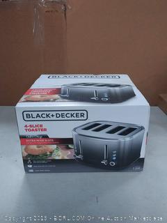 BLACK+DECKER 4-Slice Extra-Wide Slot Toaster, Stainless Steel, Ombré Finish, TR4310FBD Factory sealed slight box damage