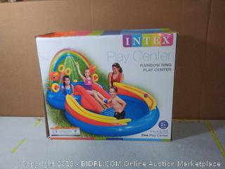 Intex Rainbow Ring Inflatable Play Center, 117" X 76" X 53", for Ages 2+(Factory Sealed)