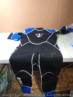 Anchora Mens Scuba Diving Full Wetsuit (Black) Long-Sleeve, Body Protection Water Sports, Snorkeling, Swimming Flexible 3mm Neoprene, YKK Zippers Glow-in-The-Dark Logos (XXL)