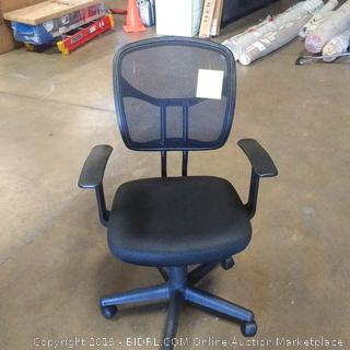 AmazonBasics Mid-Back Desk Office Chair with Armrests - Mesh Back, Swivels - Black (Online $64.99)