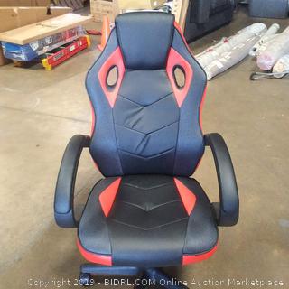 Coavas Gaming/Desk Chair, High Back, Ergonomic, PU Leather, Executive Swivel Computer Task Chair, Black&Red, (Online $123.92)