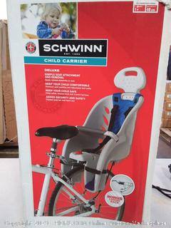 schwinn deluxe bicycle mounted child carrier install