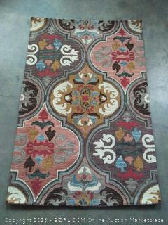 Momeni Rugs TANGITAN10MTI3656 Tangier Collection, 100% Wool Hand Tufted Tip Sheared Transitional Area Rug, 3'6" x 5'6", Multicolor