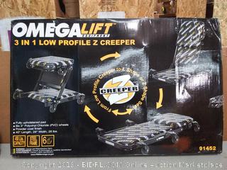 Omega 91452 Black Low Profile Z-Creeper - 450 lbs. Capacity(Factory Sealed/Box Damage) online $92