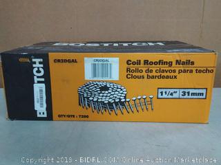 Stanley Bostitch CR3DGAL 1-1/4 Inch Galvanized Smooth Shank 15(Factory Sealed) COME PREVIEW!!!!