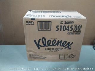 Kleenex Expressions Ultra Soft Facial Tissues, 18 Cube Boxes, 65 Tissuesper Box (1, 170 Tissues Total) Factory Sealed