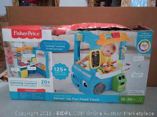 Fisher-Price Laugh & Learn Servin' Up Fun Food Truck(Factory Sealed/Box Damage) COME PREVIEW!!!! (online $59)