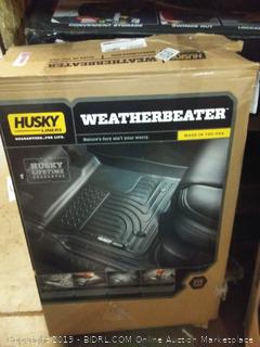 Husky Liners 98581 Black Weatherbeater Front & 2nd Seat Floor Liners Fits 2007-2011 Toyota Tundra CrewMax / Double Cab