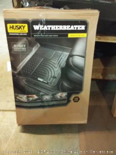 Husky Liners 98581 Black Weatherbeater Front & 2nd Seat Floor Liners Fits 2007-2011 Toyota Tundra CrewMax / Double Cab