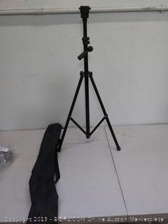 Mannequin head tripod black iron bracket adjustable height with travel bag for easy carrying