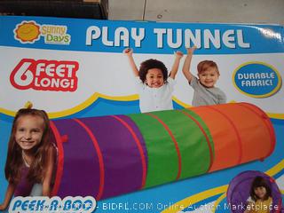 Sunny Days Entertainment 6-Foot Assembly-Free Adventure Play Tunnel for Kids Indoor & Outdoor Pop-Up Crawl Toy