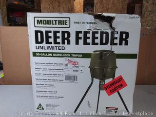 Moultrie Unlimited Tripod Deer Feeder, 30-Gallon(Factory Sealed/Box Damage) COME PREVIEW!!!! (online $174)