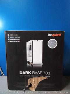 be quiet! DARK BASE 700 White Edition, Midi Tower ATX, 2 Pre-Installed Fans, RGB LEDs, Tempered Glass Window(Factory Sealed/Box Damage) COME PREVIEW!!!! (online $199)