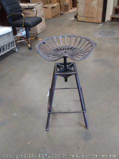 Christopher Knight Home Industrial Metal Design Tractor Seat Bar Stool, Brown (Online $89.00) LOBBY