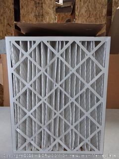 Aerostar 20x25x4 MERV 11 Pleated Air Filter, Made in the USA 19 1/2" x 24 1/2" x 3 3/4", 6-Pack (online $72)