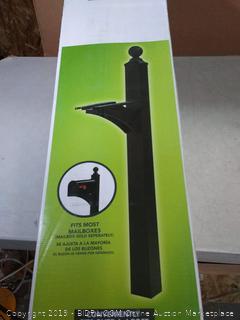 Gibraltar Mailboxes Landover Aluminum Black, Mailbox Post, (Factory Sealed/Box Damage) COME PREVIEW!!!!!