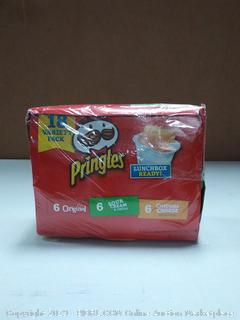 Pringles Snack Stacks Potato Crisps Chips, Flavored Variety Pack, Original, Cheddar Cheese, and Sour Cream and Onion, 12.9 oz (18 Cups)