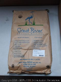 Great River Organic Milling Organic Whole Grains Hard Red Spring Wheat, 25-pounds (Pack of1)