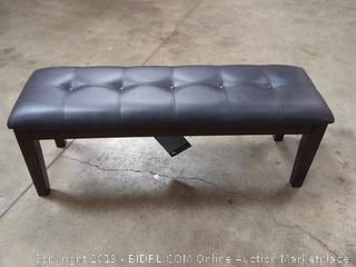 Ashley Furniture Signature Design - Haddigan Upholstered Dining Room Bench - Casual Tufted Seating - Dark Brown (Online $71.45)