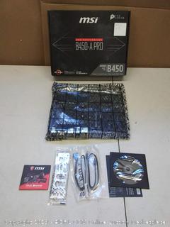 MSI ProSeries AMD Ryzen 1st and 2nd Gen AM4 M.2 USB 3 DDR4 D-SUB DVI HDMI Crossfire ATX Motherboard (B450-A PRO)