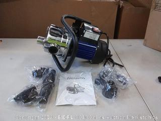 1.6 HP shallow well sump pump stainless booster pump lawn water pump electric water transfer home garden irrigation blue
