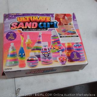 Made By Me Ultimate Sand Art Kit by Horizon Group Usa, Includes 20 Pack of Colored Sand, 1 Glow In The Dark Sand, 8 Sand Bottles, 3 Pack of Glitter, Sticker Sheet & More ( Exclusive), Multicolor