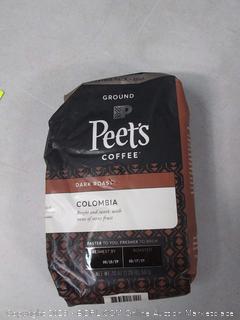 Peet's Coffee Colombia Dark Roast Ground Coffee, 20 Ounce Bag Peetnik Value Pack Single Origin Coffee