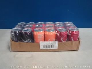 bubly Sparkling Water, Berry Peachy Variety Pack, 12 fl oz. Cans, (Pack of 18)- missing 1 can