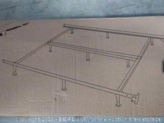STRUCTURES by Malouf Heavy Duty 9-Leg Adjustable Metal Bed Frame with Double Center Support and Glides Only - UNIVERSAL (Cal King, King, Queen, Full XL, Full, Twin XL, Twin)