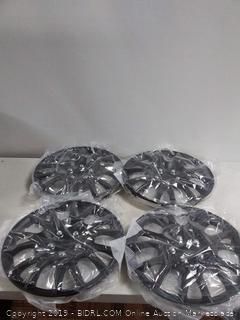 Drive Accessories KT-950-15MBK, Chrysler Turisma, 15" Matte Black Replica Wheel Cover, (Set of 4)