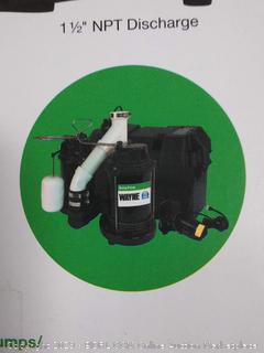 WAYNE CDU800 1/2 HP Submersible Cast Iron and Steel Sump Pump With Integrated Vertical Float Switch (online $137)