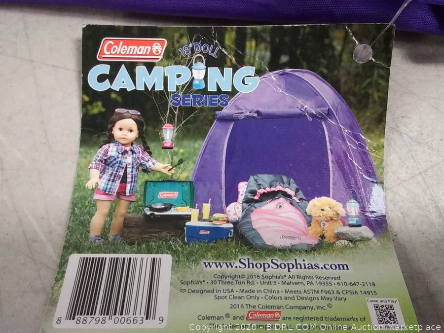 Sophia's - 18 Doll - Coleman Tent - Purple