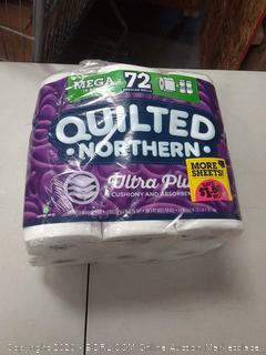 Quilted Northern Ultra Plush Toilet Paper, 18 Mega Rolls, 18 = 72 Regular Rolls, 3 Ply White Bath Tissue