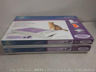 PETSAFE SCOOPFREE DISPOSABLE CRYSTAL LITTER TRAY (2 pack) -- Factory sealed (online $34)