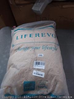 liferevo luxury plush Shaggy duvet cover set 1 Fox 4 duvet cover + 2 pom poms Fringe pillow shams(King)