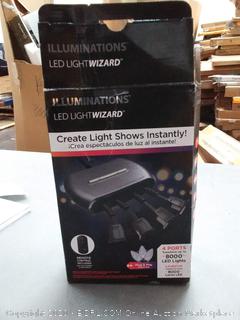 Illuminations LED Wizard 10-Setting Electrical Outlet Light Show(1 of the plugs does not work)
