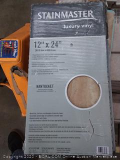 stainmaster luxury vinyl 12 in x 24 in tile Nantucket 18 tiles per box 36 square feet per box 8 boxes