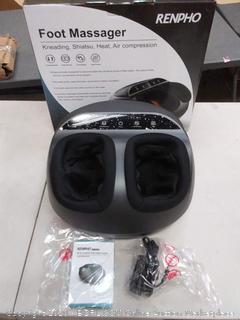 RENPHO Shiatsu Foot Massager Machine with Heat, Deep Kneading Therapy, Compression, Relieve Foot Pain from Plantar Fasciitis, Improve Blood Circulation, Fits feet up to Men Size 12 Panel Control