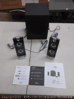 Cyber Acoustics CA-3602FFP 2.1 Speaker Sound System with Subwoofer and Control Pod - Great for Music, Movies, Multimedia Pcs, Macs, Laptops and Gaming Systems