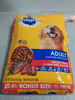 Pedigree Complete Nutrition Adult Dry Dog Food Grilled Steak & Vegetable Flavor, 20.4 Lb. Bag
